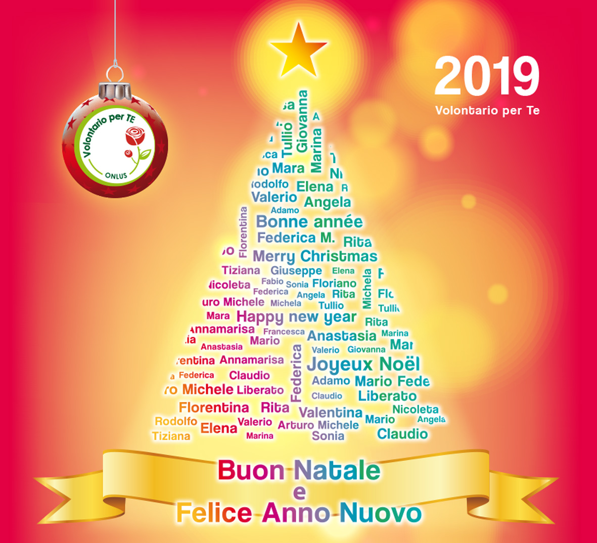 Buon Natale Di M Testo.Auguri Di Buon Natale E Felice Anno Nuovo Volontario Per Te